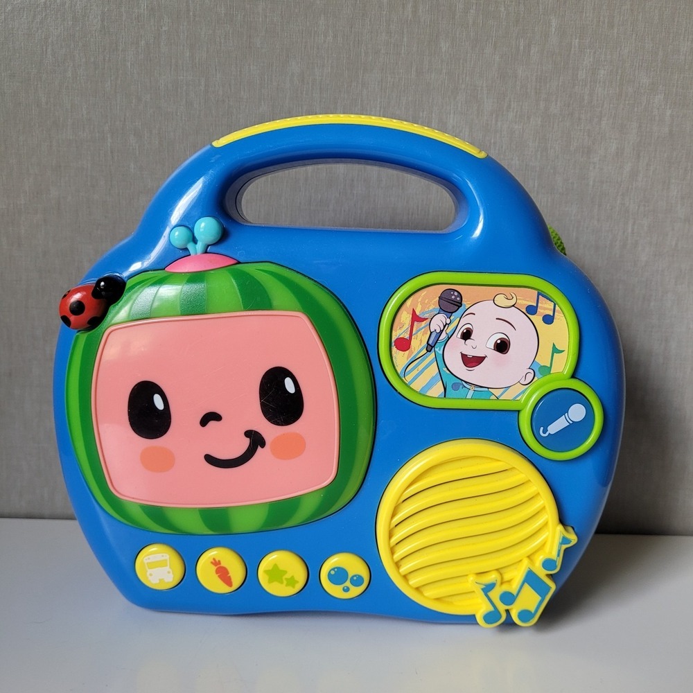 CoComelon Sing-Along Boombox Toy with‎ Microphone – Musical Toy for Toddlers
